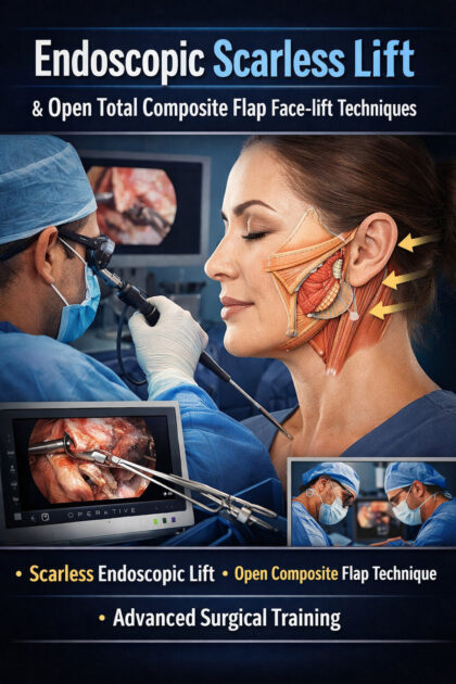 Endoscopic Scarless Lift & Open Total Composite Flap Face-lift Techniques